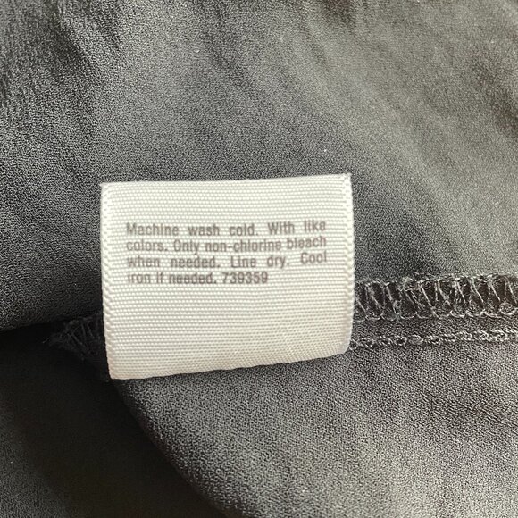 Size XL a.n.a. black short sleeved top with ties - Picture 10 of 10